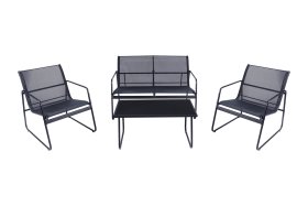 Lauko baldų komplektas LEX GLS754541, komplektą sudaro: dvivietis krėslas, 2 vienviečiai krėslai ir staliukas