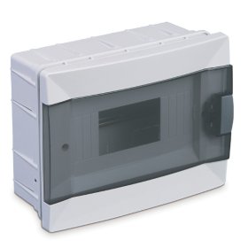 Automatinių jungiklių skydelis MAKEL, 8 modulių, IP40, su skaidriomis durelėmis, įleidžiamas