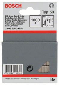 Kabės BOSCH, tipas 53, 4 mm, 1000 vnt.