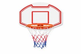 Krepšinio lankas M006, PE, baltos spalvos, d-45 cm, 90x60 cm.
