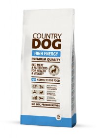 Sausas šunų ėdalas COUNTRY DOG, visų veislių, suaugusiems aktyviems šunims, 15kg