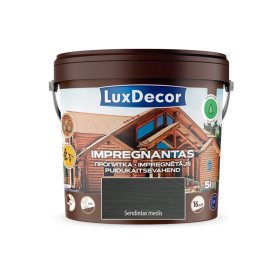 Impregnantas medienai LUXDECOR, (15) sendintas medis, laukui ir vidui, 5 l