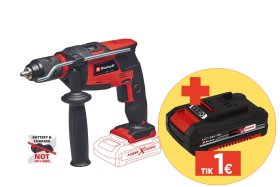 Akumuliatorinis smūginis gręžtuvas EINHELL TC-ID 18 Li Solo, smūgio greitis 41600 min-1, griebtuvas 1,5-13 mm