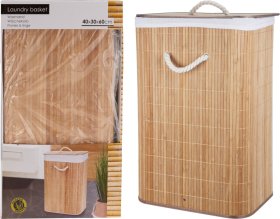 Skalbinių krepšys, 40 x 30 x 60 cm, bambukas