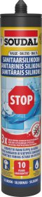 Silikoninis hermetikas Soudal Sanitary Sil STOP, 280ml, sanitarinis, baltas