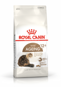 Sausas kačių ėdalas ROYAL CANIN, visavertis subalansuotas pašaras suaugusioms katėms, (virš 12 metų amžiaus), 12 + 0,4 kg
