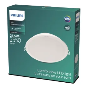 Montuojamas šviestuvas panelė PHILIPS Meson, įleidžiama, LED 23,5 W, 4000 K, 2550 lm, apvali, baltos sp., 215 mm skersmens