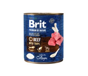Konservuotas šunų ėdalas Brit Premium By Nature, su jautiena ir žarnokais, 800g