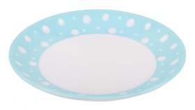 Lėkštė Taškeliai, 26 cm, melsvos spalvos