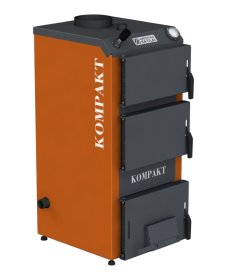 Kieto kuro katilas KOMPAKT 16, galia 16 KW, tiesioginio degimo