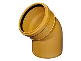 Lauko kanalizacijos alkūnė WAVIN, d110/45 203701130