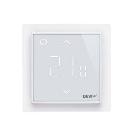 Termostatas DEVIreg™ Smart WiFi, 16A Su patalpos ir grindų temperatūros jutikliu (+5...+45 °C), baltas, 140F1141