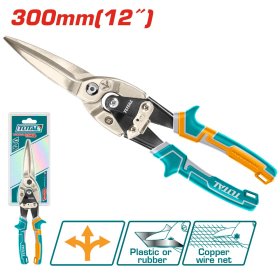 Žirklės TOTAL, plastikui, gumai, žalvariniai vielai iki 0,5 mm, THT525106
