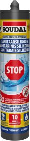 Silikoninis hermetikas Soudal Sanitary Sil STOP, 280ml, sanitarinis, skaidrus