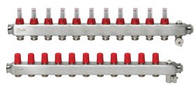 Grindinio šildymo kolektorius DANFOSS SSM-F, 1", 11+11 žiedų, 088U0761