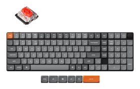 Belaidė žaidimų klaviatūra KEYCHRON K17 Max QMK, 96% mechaninė, juodos sp., K17M-H1