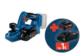 Akumuliatorinis oblius BOSCH Professional GHO 18 V-LI Blue, Solo, 18 V, 0 - 1,6 mm, be akumuliatoriaus ir kroviklio