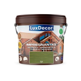 Impregnantas medienai LUXDECOR, (06) eglė, laukui ir vidui, 5 l