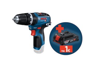 Akumuliatorinis smūg. gręžtuvas BOSCH Professional GSB 12V-35, SOLO, 12 V, sukimo momentas 20-35 Nm, 10 mm griebtuvas, be akumuliatoriaus ir kroviklio, 06019J9002