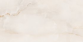 Akmens masės plytelės SOLIZO MAJESTIC ONYX,  60 x 120 cm, glazūruotos, rektifikuotos, poliruotos, spl. šviesiai smėlinė