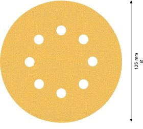Šlifavimo lapeliai BOSCH C470, D=125 mm,K120, 5 vnt.