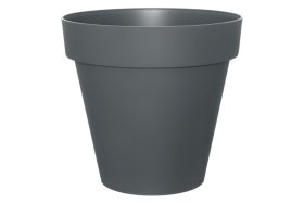 Plastikinis lauko vazonas 4Living Classica, antracito sp., 38 x 38 x 36 cm.