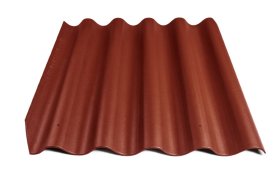 Banguotas lakštas ETERNIT Banga L12, matmenys 875 x 920 mm, tamsiai raudona spalva, 270984