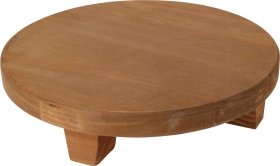 Medinis stovas vazonui, rudos sp., 22 x 22 x 5 cm.