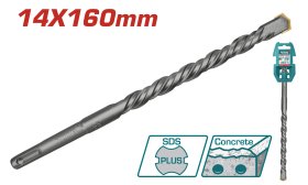 Grąžtas betonui SDS+ TOTAL, TCT, 14x160 mm, TAC311402