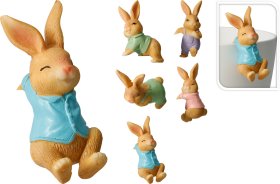 Velykinė dekoracija Zuikis, 5 x 3 x 8 cm, 5 skirtingi dizainai