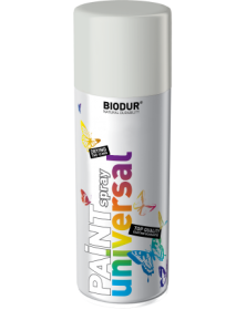 Aerozolinė emalė BIODUR, Universali šv.pilka RAL7035 400ml