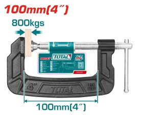 Spaustuvas TOTAL, G-formos, 100 mm, THT13141