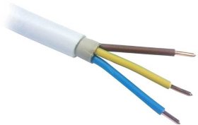 Instaliacinis kabelis LIETKABELIS Omy 300/300V 3*1,0, (BVV-LL) apvalus daugiagyslis (rul 10m)