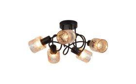 Pakabinamas šviestuvas SEARCHLIGHT Knot, E14, 5 x 40W, 230V, 450 x 450 x 210 mm, 23605-5BK