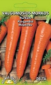 Daržovių sėklos, morkos valgomosios Delta, 8564, Standart