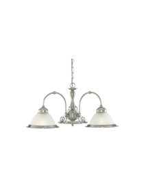 Pakabinamas šviestuvas SEARCHLIGHT American Diner, E27, 3 x 60W, 230V, 620 x 620 x 280 mm, maksimalus aukštis 1200 mm, 1043-3