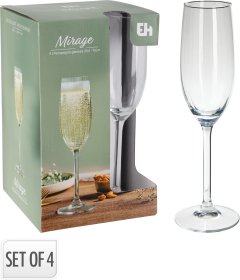Šampano taurių rinkinys, 210 ml, 4 vnt.
