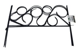 Dekoratyvinė metalinė tvorelė ASEJA, spl. juoda, 500x360 mm, 4 vnt., 200001