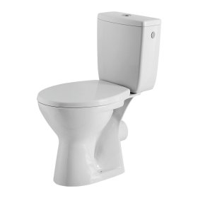 Klozetas CERSANIT MITO Senator, pastatomas, dvigubas nuleidimas 3/6 L, horizontalus nubėgimas, įvadas iš apačios, be dangčio, K100-302