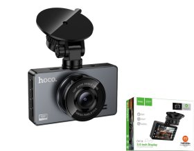 Vaizdo registratorius HOCO DV14, 3" ekranas, naktinis filmavimas, 120 laipsnių objektyvas, 720p, USB-C laidas 3,5 m, palaiko MicroSD iki 64 GB
