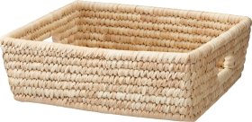 Krepšelis daiktų laikymui, pintas, 30 x 23 x 10 cm