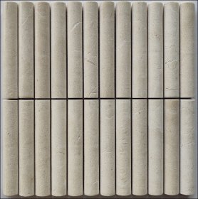 Natūralaus akmens  mozaika MONA MOSAICS  TGJ12, 298 x 298 x 13 mm, 6 vnt./dėž., spl. baltas Bianco Perlino marmuras