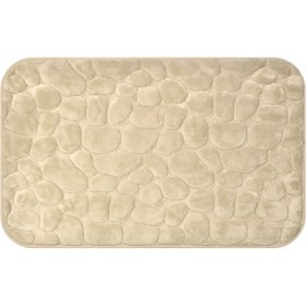 Vonios kilimėlis BENEDOMO, 50 x 80 cm, poliesteris, memory foam, tamsiai smėlinės spalvos