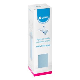 Vandens filtro kasetė USTM PS1-PROTECT, 10", 1 µm, pūsto PP, antibakterinė