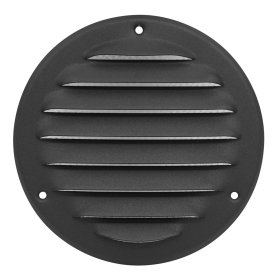 Ventiliacinės grotelės EUROPLAST MR100A, d100 mm, antracito sp., metalinės
