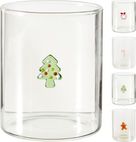 Stiklinė, 400 ml, 8,2 x 9,5 cm,  4 dizainai