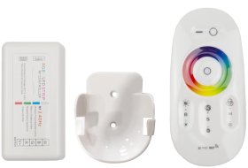 Šviesos diodų juostos kontroleris ir pultas AVIDE AT-2745, 288W, 12-24V, RGB+W, RF