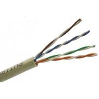 Kompiuterinis kabelis Cat5E/Utp(Cca), 4x2x0.5 neekranuotas, viengyslis, variuotas aliuminis, baltos spalvos