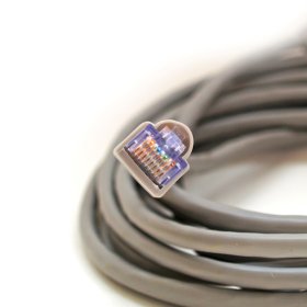 Kompiuterinis laidas ELECTRALINE 500304, CAT5E/UTP, su dviem kištukais RJ45-RJ45, 1.0m