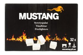 Ugnies įdegtukai MUSTANG 32 vnt, su parafinu